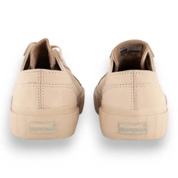 SUPERGA 2630 Stripe Buttersoft Shoes in Pink Blush-Green Iceberg - Picture 5 of 15